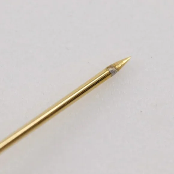 CHANEL Authentic Gold Logo Brooch - Picture 5 of 10